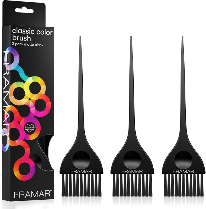 Classic Hair Dye Brush – Hair Colour Brush for Highlights Hair Dye Kit, Hair Tint Brush for Highlight Kit, Tinting Brush for Bleach Hair Dye, Hair Bleach Kit, Hair Colouring Brush – Pink