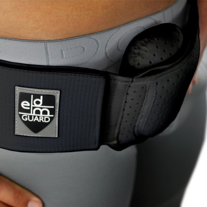 Hernia Belt for Men - Inguinal Hernia Support for Men, Adjustable Waist Strap Groin Support, Post-Surgery Truss Suitable for Left or Right Side - Black, Small/Medium