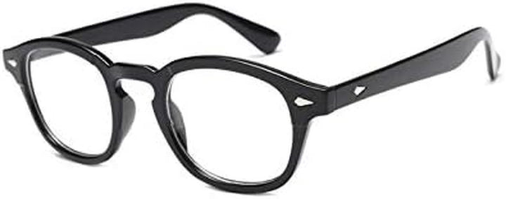 TECH-LINE-DIRECT 2022 Glasses Black Frame Men Johnny Depp Style Designer Glasses Women Optical Spectacle Frames Vintage Clear Lens Eyeglasses Male