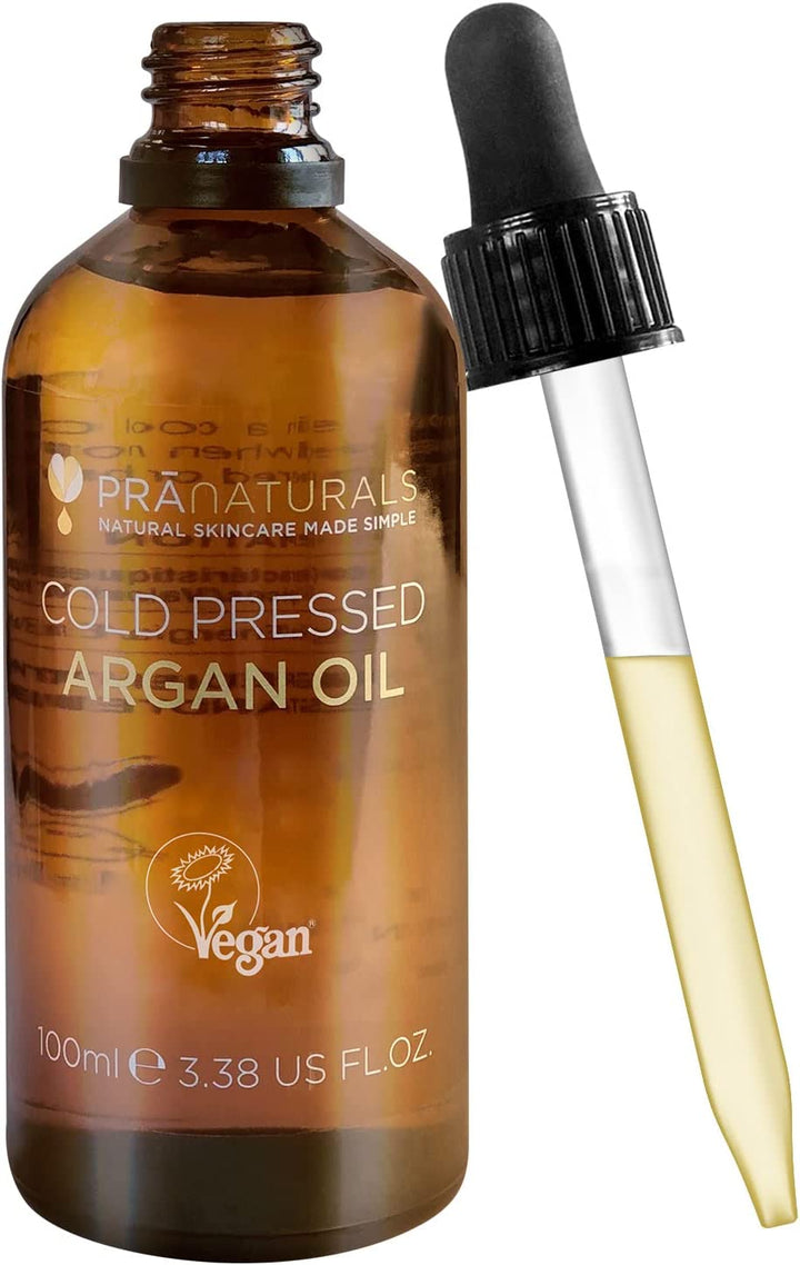 100% Moroccan Pure Natural Argan Oil for Face & Body 100Ml – Rich in Vitamin E for Healthy Skin, Hair & Nails – Food Grade, No Parabens or SLS – Vegan & Cruelty-Free