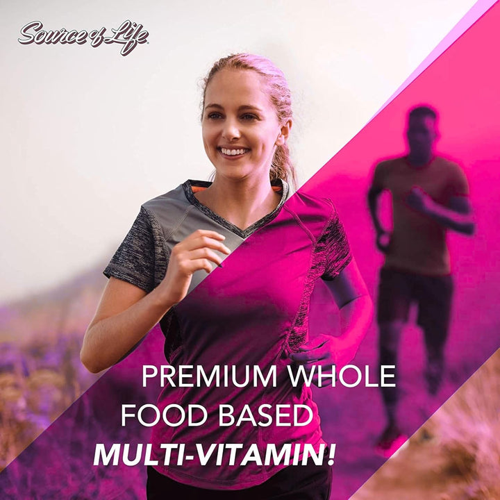 Source of Life Power Teen for Her - Food Based Chewable Multivitamin Vitamins for Teenagers - Vegan, Gluten Free - 60 Chewable Tablets