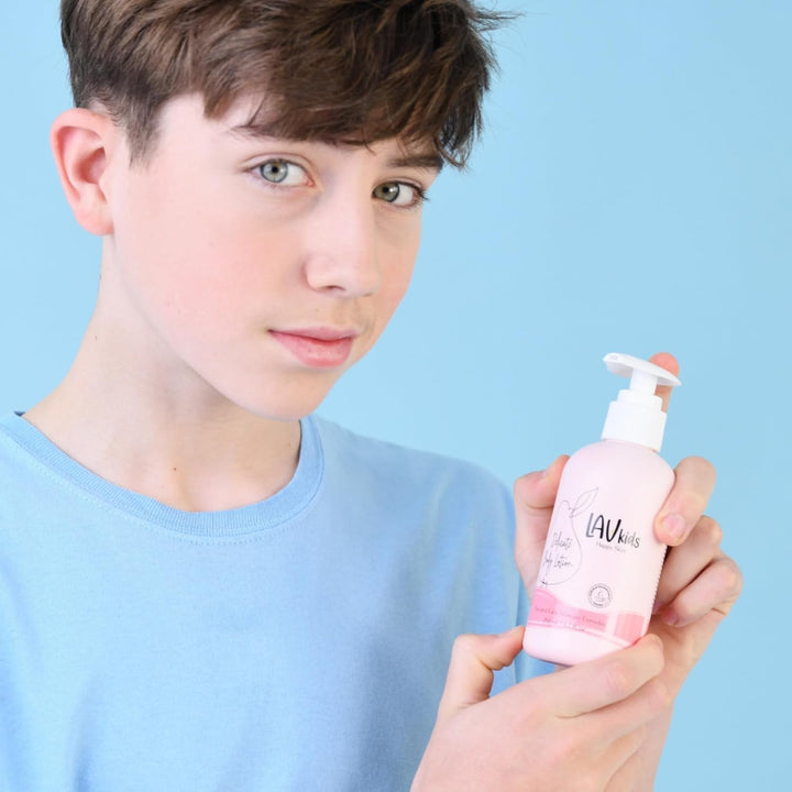 Delicate Body Lotion with Camomile, Sweet Almond and Shea Butter, 200Ml Naturally Gentle Kids and Baby Moisturiser Cream, Dermatologically Tested for All Skin Care Types