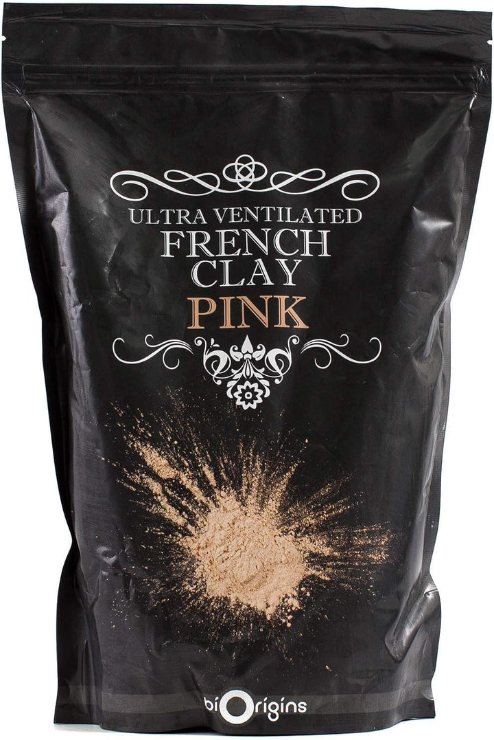 | Pink Ultra Ventilated French Natural Clay 1Kg - Pure & Natural Vegan GMO Free