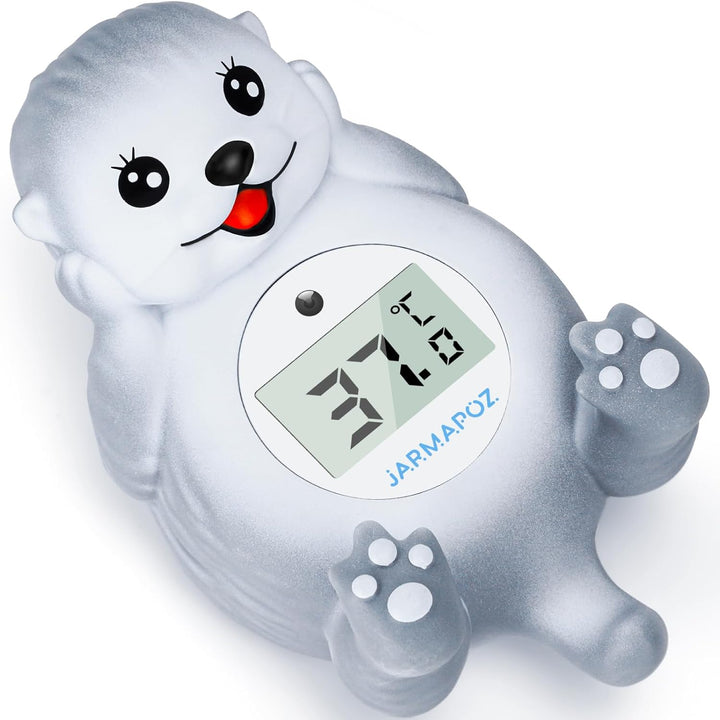 Baby Bath Thermometer - Water Thermometer for Baby Safety - Quick Read Floating Bathtub Toy in Fahrenheit & Celsius - Ideal for Infant, Newborn & Toddler Bath Time (Otter)