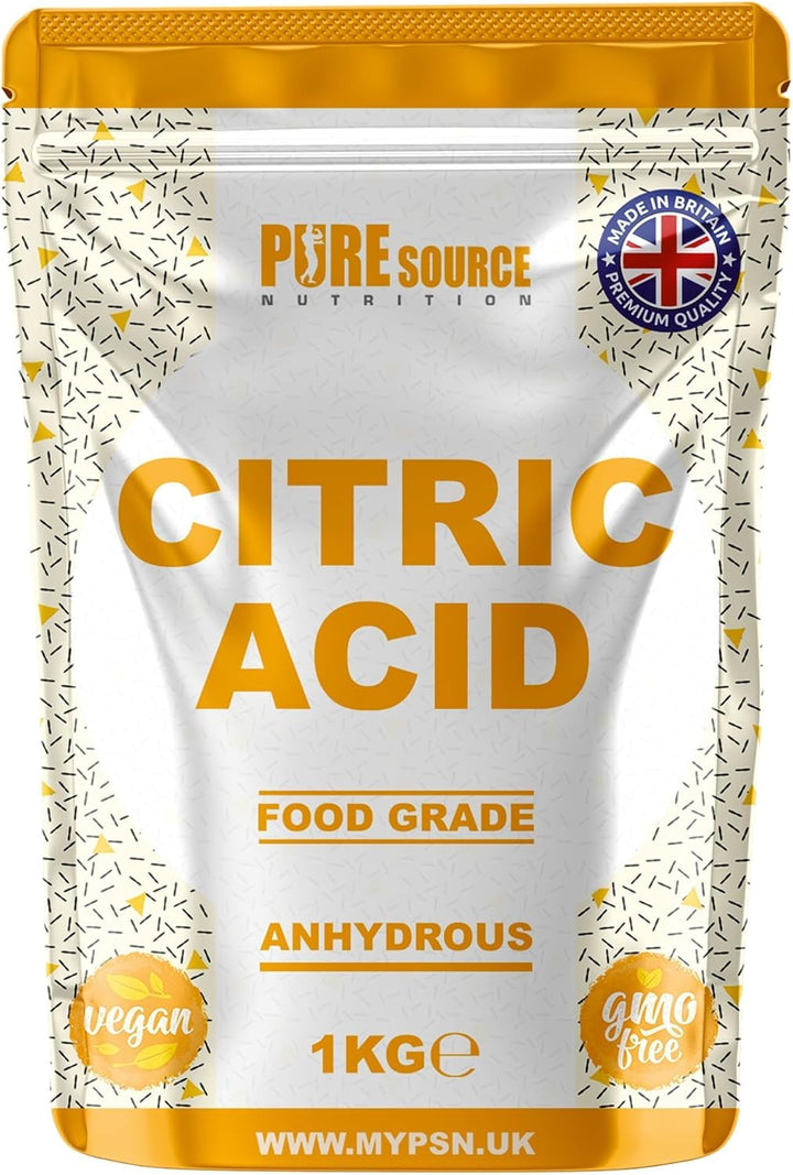 Citric Acid Bath Bombs, Food Flavouring, Preserving, Cleaning & Descaling | 100% Pure | for Organic Production, GMO Free (100G)