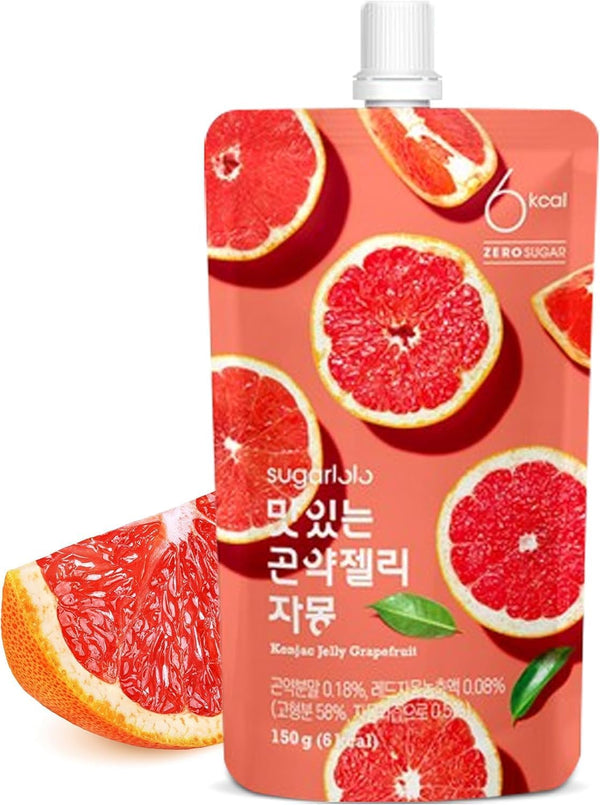Sugarlolo Jelly Drink 150 G X 10 Pieces | Low Calorie Fruit Jelly and Sugar Free | Ideal for Diabetics and Health Consciousness | Pomelo Flavour |