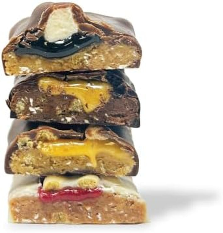 Yubi Mix Variety Box 12 Pack - Protein Bars - 99 Calories, High Protein, High Fibre, Low Sugar, Gluten Free and Dairy Free - Healthy Snacks/Nutrition Bar - Chocolate Bars - 420G