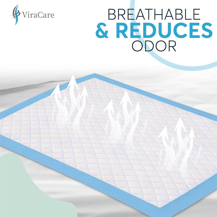 25 X Incontinence Bed Pads | Disposable Bed Pads | Bed Protectors for Incontinence | Size 60X90Cm | with Self-Adhesive Sticker Tabs | Bed Mats Disposable | (1 Pack of 25)