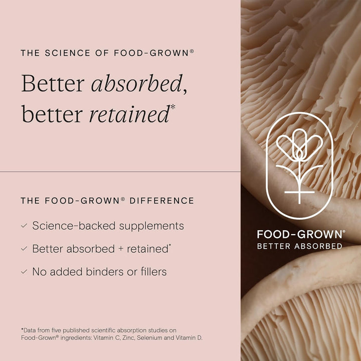 Food-Grown® Menopause Complex | Menopause Vitamins with Magnesium & Ashwagandha to Support Hormonal Balance for Women, Mental Resilience, Fatigue | Menopause Supplements | 60 Capsules