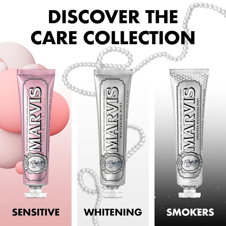 Smokers Whitening Toothpaste, Mint, 85Ml, Promotes the Natural Whitening of the Teeth, Plaque Removal Toothpaste, Long-Lasting Freshness