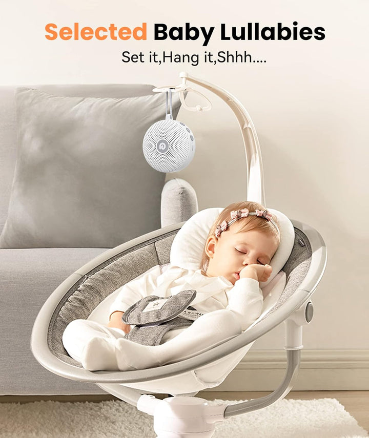 White Noise Machine, Portable Sound Machine Baby Features Powerful Battery, D11Max Sleep Aid Sound Machine for Baby Adults 21 Soothing Sounds for Sleeping Nursery Travel Gift USB Rechargeable