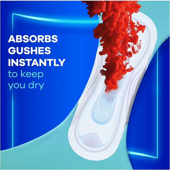 Ultra Sanitary Towels Long (Size 2) Wings X 24 Pads, Super Absorbent and Ultra Thin, for Menstrual Periods 24 X 4