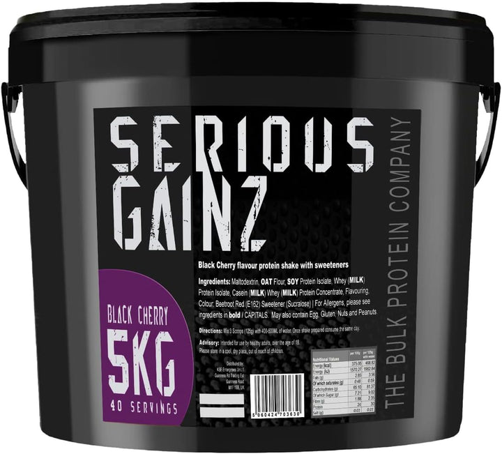 , SERIOUS GAINZ - Whey Protein Powder - Weight Gain, Mass Gainer - 30G Protein Powders (Chocolate, 5Kg)