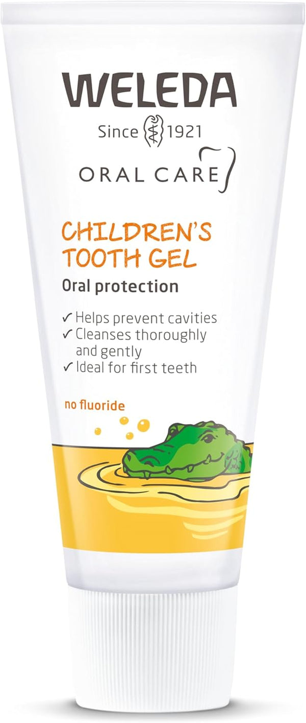 Children'S Tooth Gel Toothpaste, for Kids & Toddlers, Gentle Calendula for Baby Teeth, Fluoride Free & Plant-Based, SLS Free, Certified Natural, Organic, Vegan, 50Ml