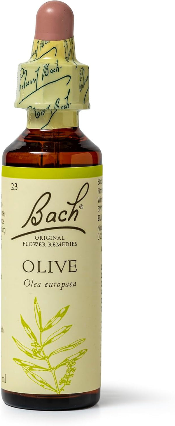 Bach Original Flower Remedies (Olive) Live the Day, Stay Energised, Emotional Wellness, Natural Flower Essence, 20Ml