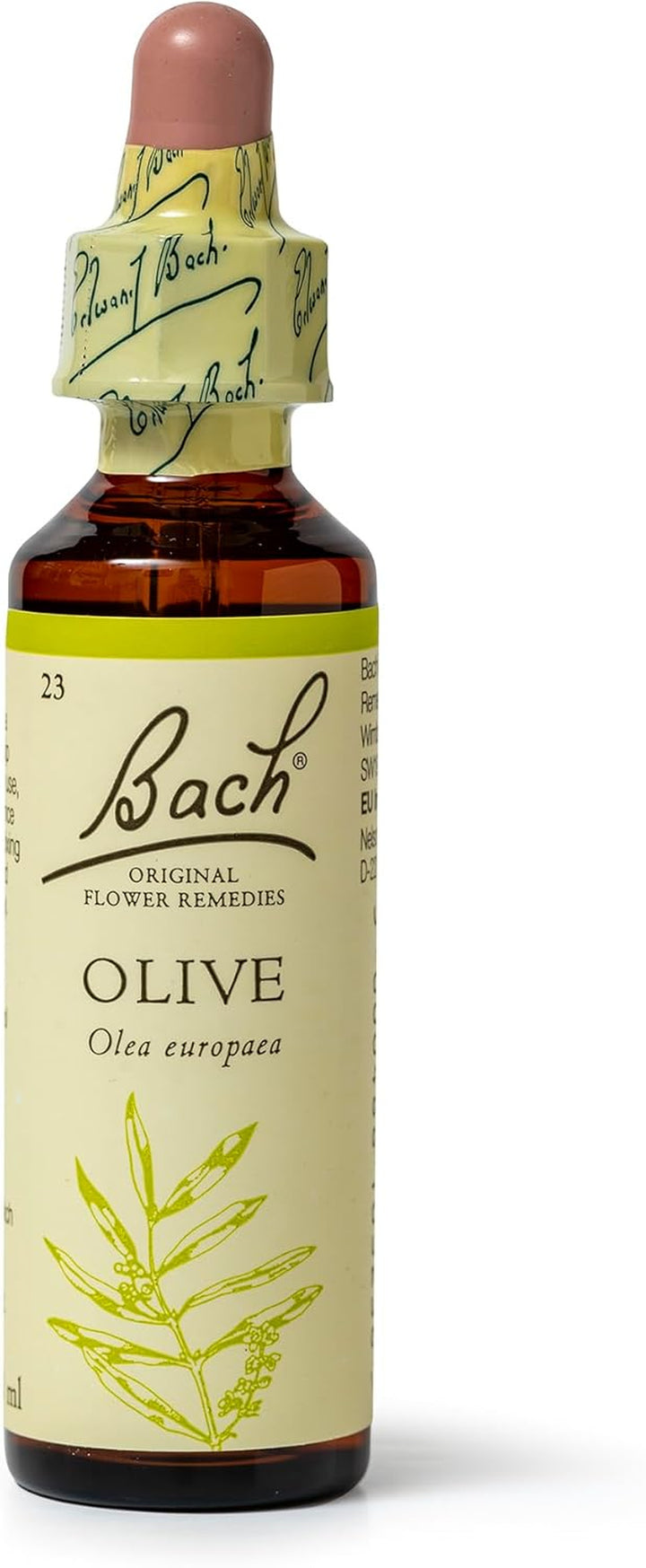 Bach Original Flower Remedies (Olive) Live the Day, Stay Energised, Emotional Wellness, Natural Flower Essence, 20Ml