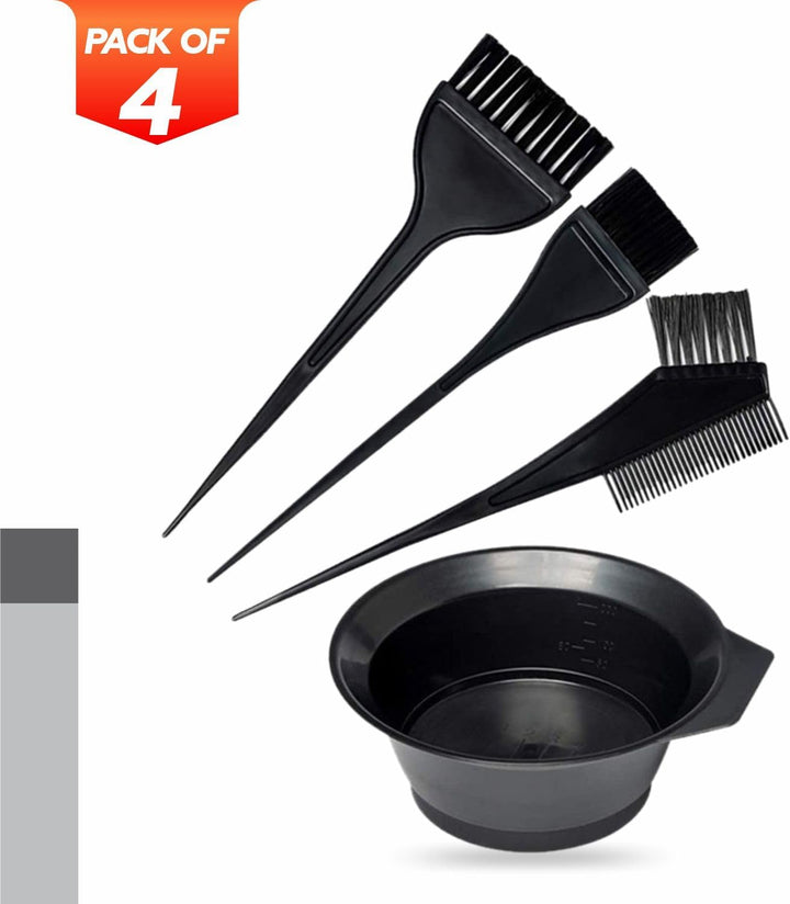 Hair Dye Brush Hairdresser Colouring Bowl Double Sided Brushes Salon Professional Highlighting Kit Is Suitable for Men Women Girls Cream Mixing Bleaching Diy Tools Home Accessories (1Pack)