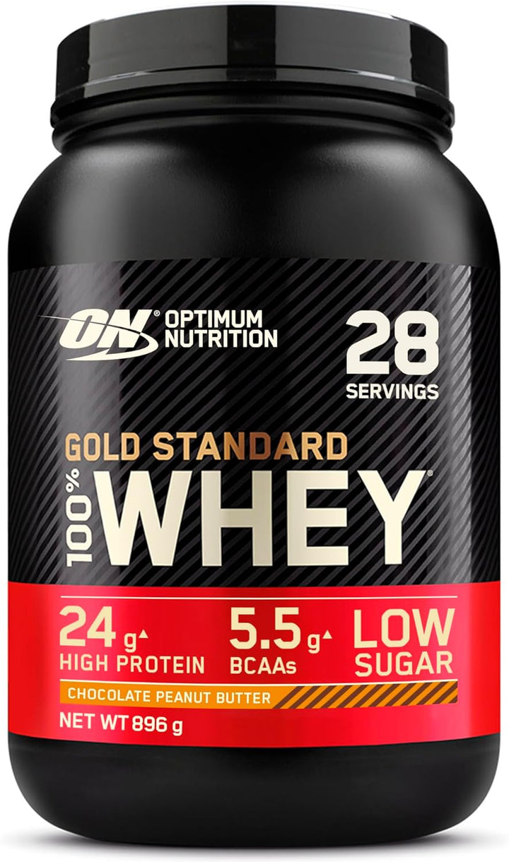 Gold Standard Whey Protein, Muscle Building Powder with Naturally Occurring Glutamine and Amino Acids, Double Rich Chocolate, 29 Servings, 899 G, Packaging May Vary