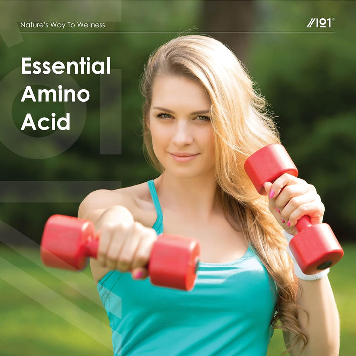 Fermented L-Lysine 1000Mg with Bioperine® - 60 Vegan Tablets - High Strength Amino Acid Supplement – Resealable and Recyclable Pouch by