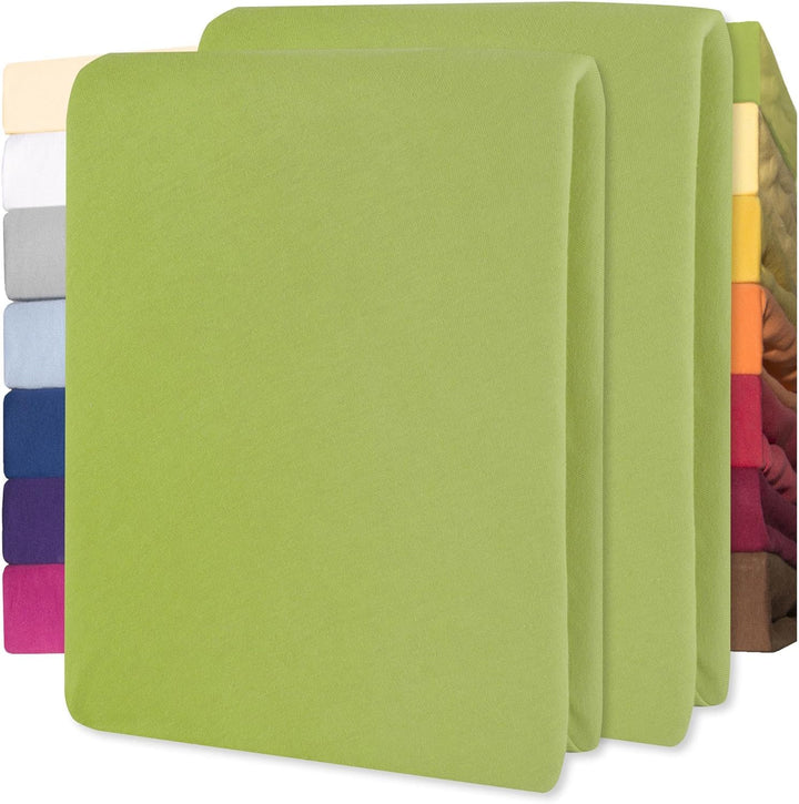 Lucina Fitted Sheet Cotton 200X200-200X220 Cm Royal Blue