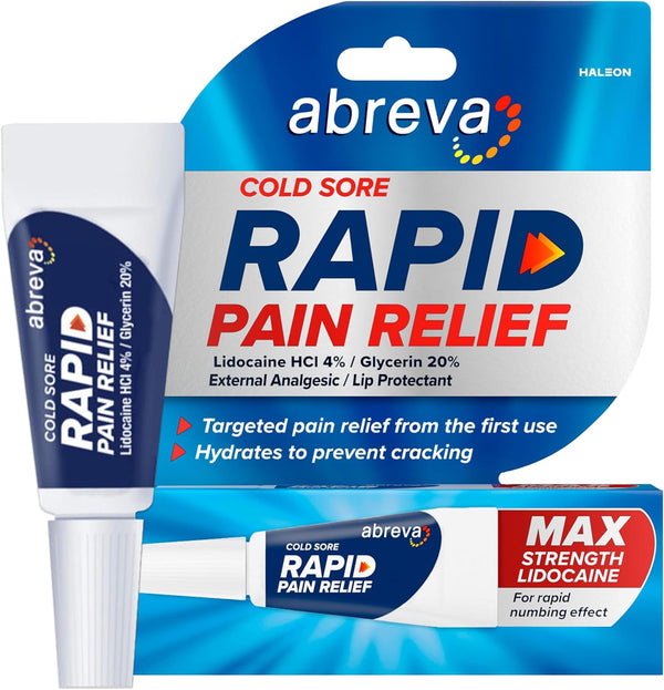 Cold Sore Treatment Rapid Pain Relief Cream - 1 Tube, 3 Grams
