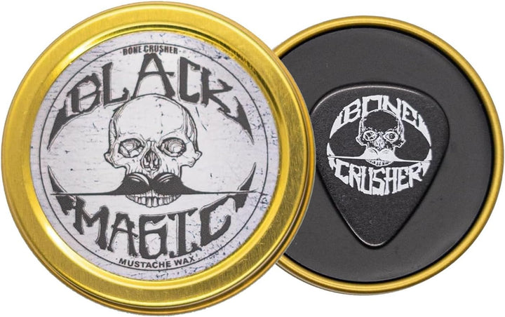 Black Magic Sudden Death Mustache Wax | Hide Grey Hair | Strong Hold | 1 Oz Tin | No Heat Source Required | Unscented