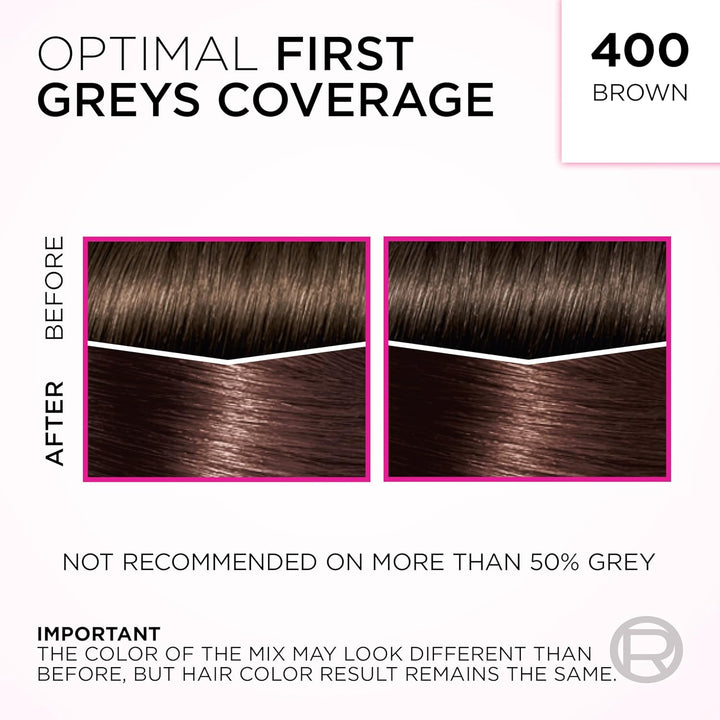 Casting Crème Gloss 400 Brown: a No-Ammonia, Semi-Permanent Hair Colour Lasting 32 Washes. Get up to 3X Glossier, 4X Silkier, Visibly Healthier Hair with This Natural and Radiant Brown Tone.