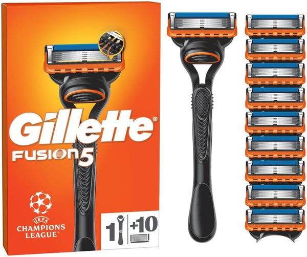 Fusion5 Razor for Men, 1  Razor, 10 Blade Refills