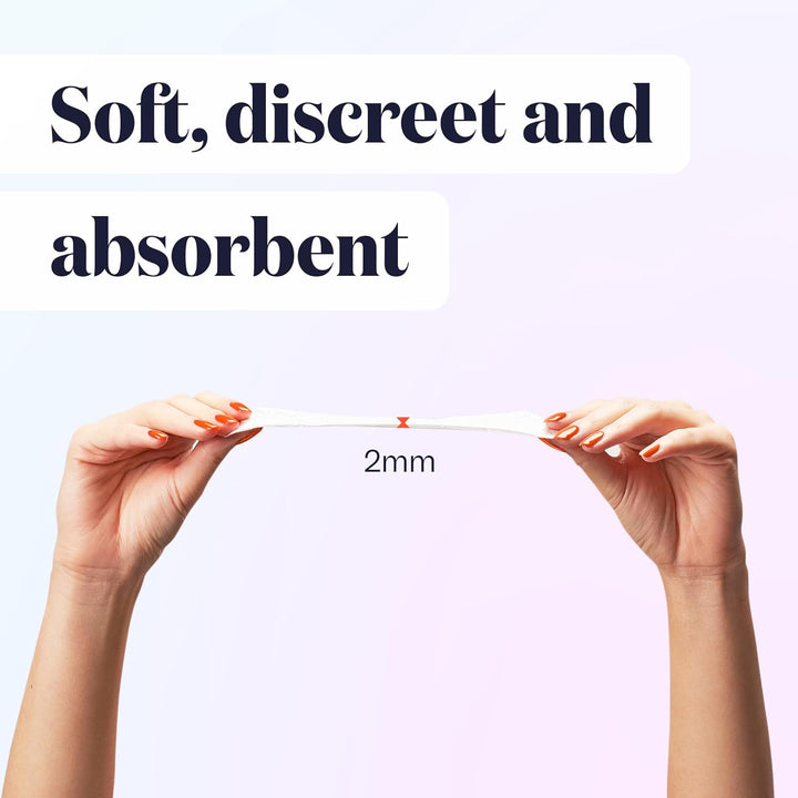 Bamboo Incontinence Liners for Women | Thin, Discreet & Super Soft Pads | Absorbent Leak Protection & Odour Neutralising | Secure Day & Night Moisture Barrier | 120 Disposable Panty Liners