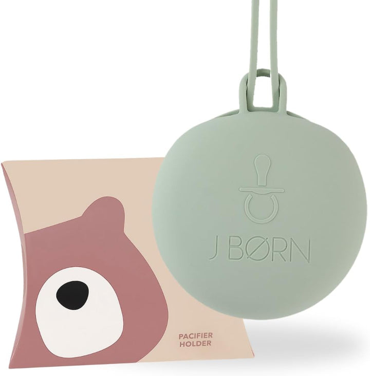 Silicone Dummy Case | Dummy Holder Stores 3 Dummies | Easy to Clean Pacifier Holder | Pacifier Storage Container | Portable Baby Pacifier Case for Travels (Woodchuck)