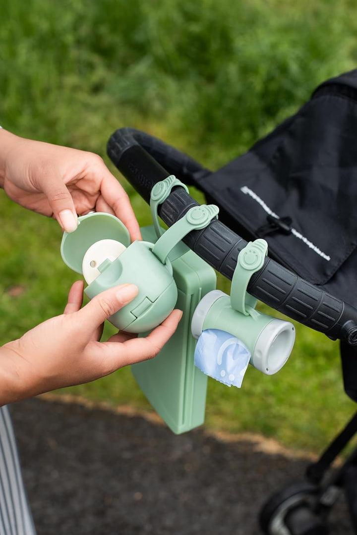 On-The-Go Soother Pod, Dummy Holder, Keeps Baby'S Binkies Clean and Accessible, Portable for Travel, Diaper Bag Accessory Must Have for Newborns, Sage Green