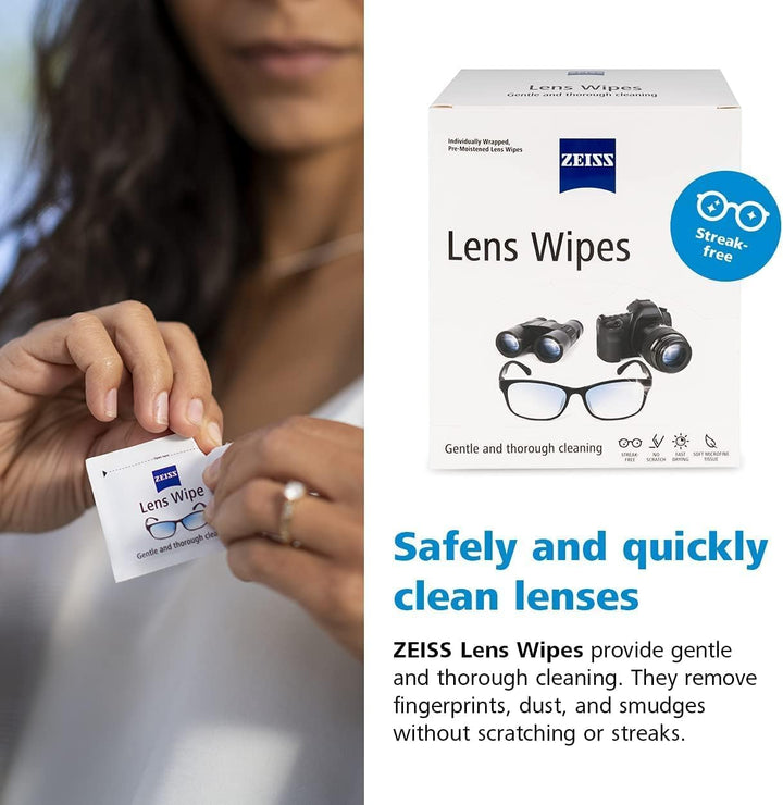 Lens Wipes Pack of 250 Individuly Wrapped Wipes