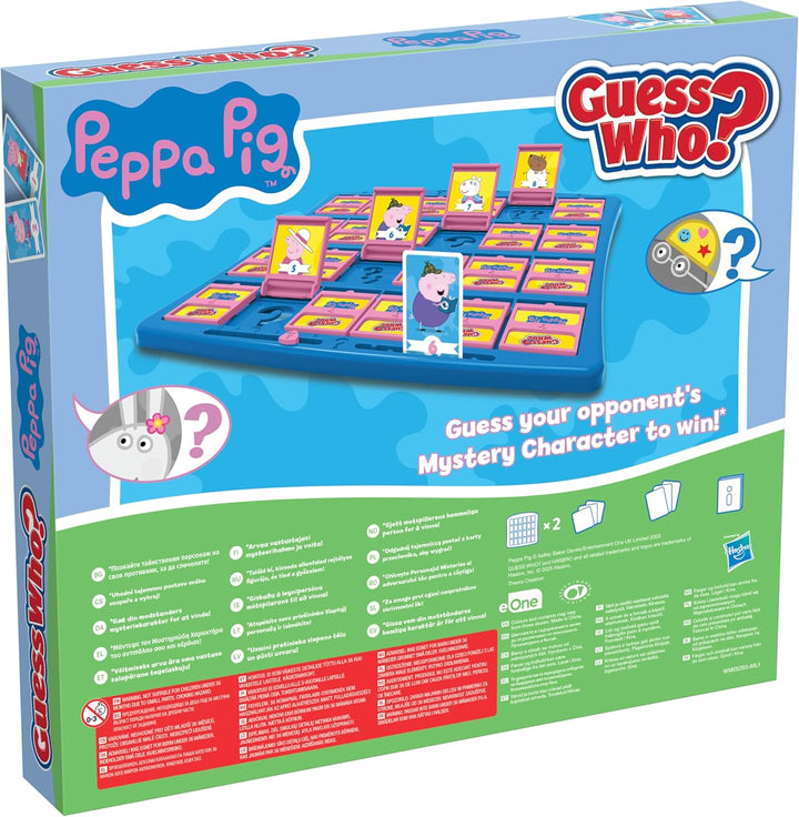 Peppa Pig Guess Who? Board Game Including Peppa, Mummy Pig, George, Daddy Pig Easy to Set Up, Gift for Ages 6 Plus