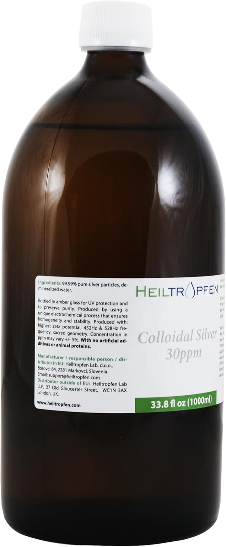 Colloidal Silver | 30 Ppm | 33.8 Fl Oz - 1000 Ml | ®