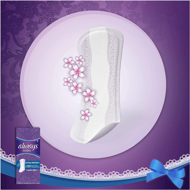 Dailies Extra Long Protect plus Pantyliners, (Pack of 1)