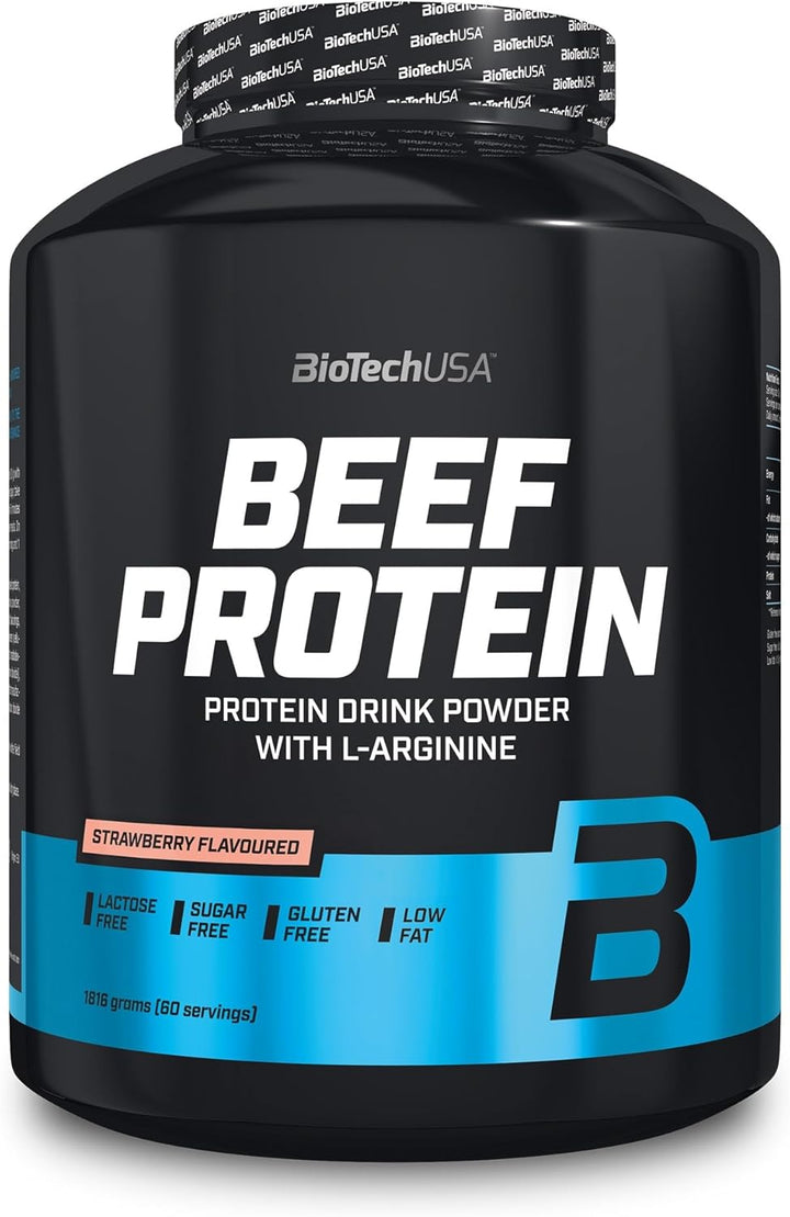 Beef Protein, 87% Hydrolysed Protein Peptide Formula, Lactose & Gluten-Free, Low-Fat, Sugar-Free, Paleo Diet-Friendly, 1816G, Vanilla-Cinnamon