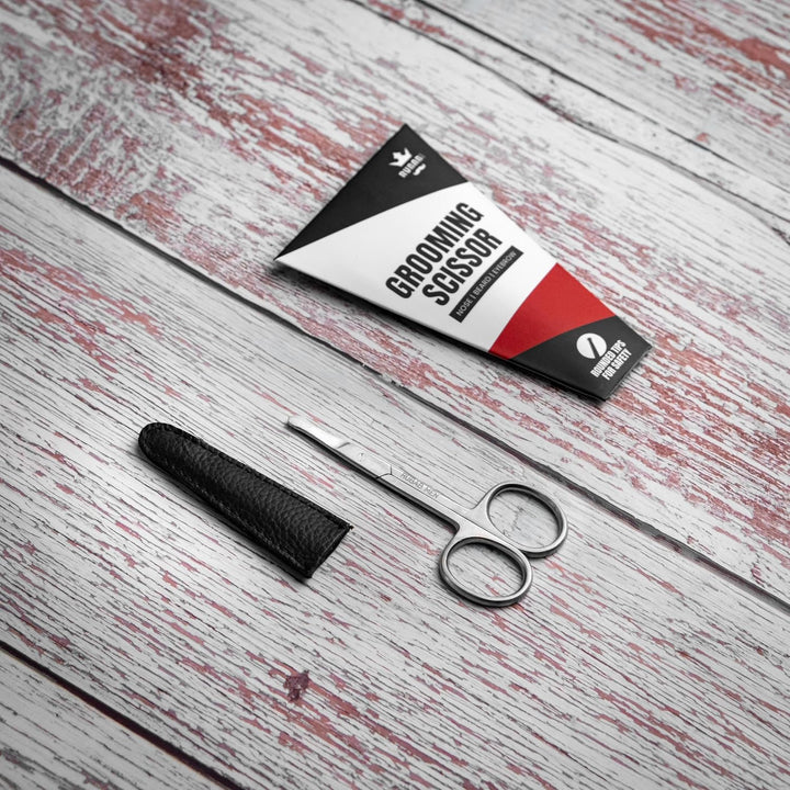 Nasal Safety Personal Grooming Scissor for Nose Hair, Beard, Mustache and Eyebrow | Safety Blunt round Tip & Heavy Duty Non Rusting SS Metal | Travel Friendly