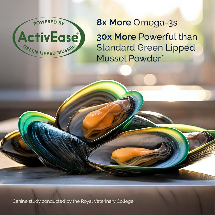 Senior Dog Joint Supplement, Higher Strength for Joint Care, Essential Hip & Joint Support for Older Dogs with Glucosamine, Chondroitin, Green Lipped Mussel, Aged 8+, 120 Tablets