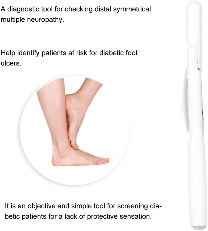 10G Diabetic Foot Monofilament Test Pen, Objective and Simple Screening Tool for Diabetics, Identify Patients at Risk for Foot Ulcers, Distal Symmetrical Multiple Neuropathy Check