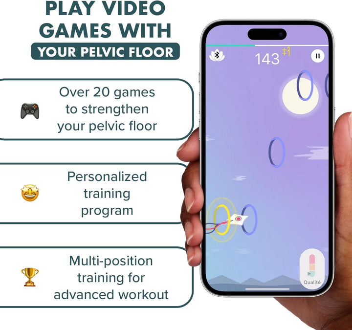 Care + | Pelvic Floor Trainer with App | Kegel Exerciser | Strengthen Your Pelvic Floor, Get Better Bladder Control, Stronger Pelvic Support and Faster Postnatal Recovery