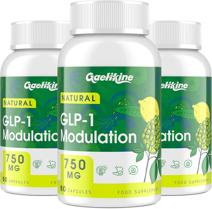 GLP-1 Modulation 750Mg, Natural GLP Supplement with Synbiotics, Hops Flower Extract & Eriocitrin - 60 Capsules