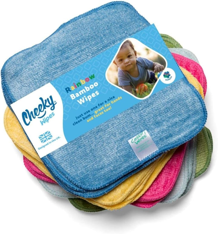 - 25 Washable Bamboo Terry Cloth Wipes, 15X15Cm Reusable White Pack, Perfect for Baby'S Hands and Face, Absorbent, Super Soft and Naturally Anti-Bacterial | Eco Friendly