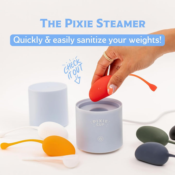 Pixie Pelvic Floor Exercise Trainer - Set of 6 - Pelvic Floor Muscle Strengthening Weights - Includes Pelvic Floor Exercises in Easy to Read Ebook for Beginners and Advanced