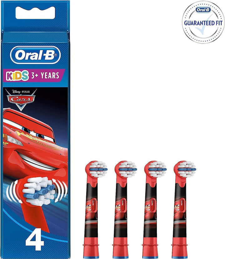 Stages Power Cars Kids Toothbrush Replacement Heads (Pack of 4)