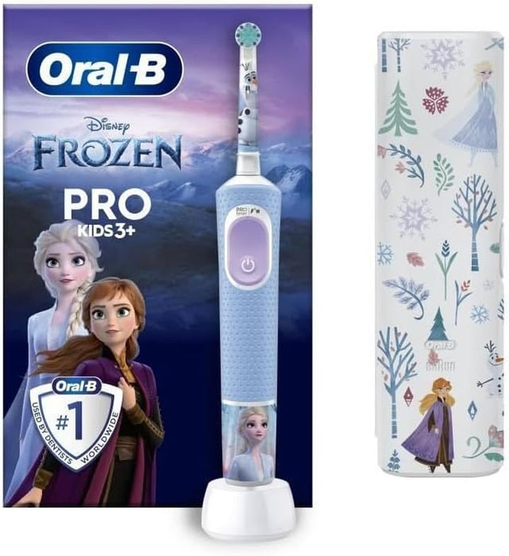 Pro Kids Children'S Electric Toothbrush, Disney Frozen, 1 Soft Brushing Brush, 1 Soft Brushing Brush, Timer and Vibrations, Rechargeable Battery, 4 Stickers, 4 Stickers, 3 Years and Up