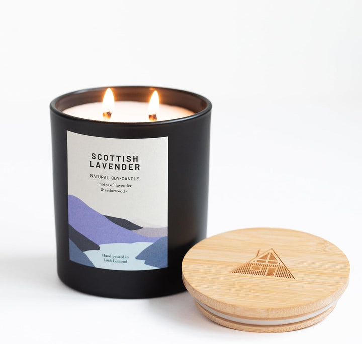 Wild Forest - Organic & Vegan, Luxury Scented Soy Wax Candles. Hand Poured in Loch Lomond, Scotland |  Limited (+8 Scent Options, X2 Sizes) 450G