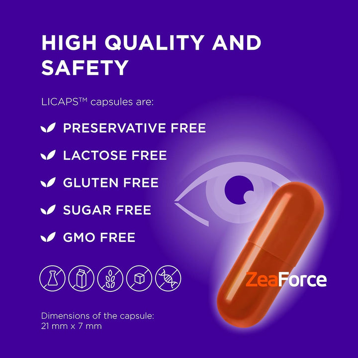 Excellent Vision with 1 Capsule/Day. Concentrated Composition. Multidirectional Action. Liquid Formula for Complete Absorption and Faster Effect. Laboratory Tested. (30 Servings)