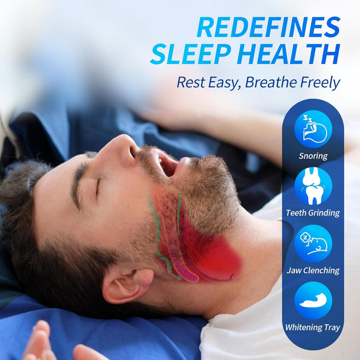 Feliora Anti-Snoring Mouthpiece - Adjustable Snore Stopper Mouth Guard for Sleeping, Comfortable Snoring Aid for Men and Women