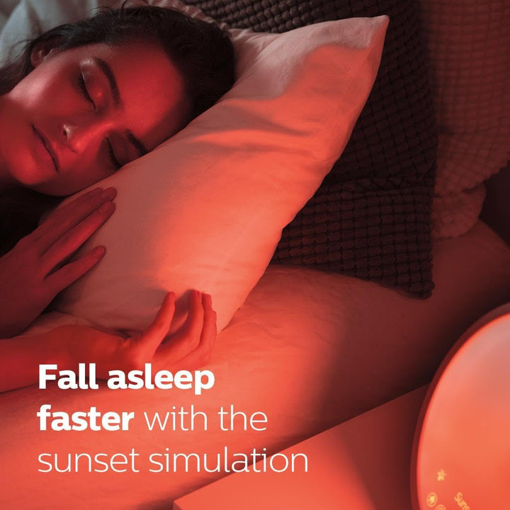 Smartsleep Sleep and Wake-Up Light, Simulated Sunrise and Sunset, Multiple Lights and Sounds, Relaxbreathe to Sleep, HF3651/01
