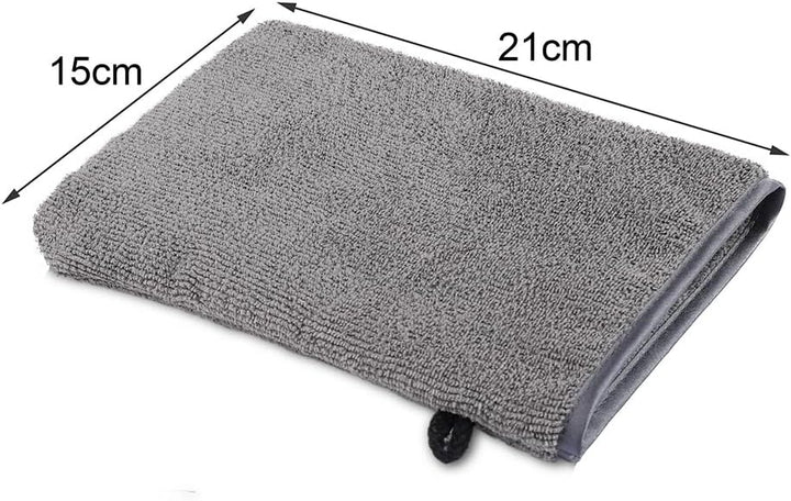 Microfibre Body Wash Mitts, 5PCS Flannel Face Mitt Makeup Remover Mitt for Face Body Bath SPA (5.91 * 8.27 Inches)